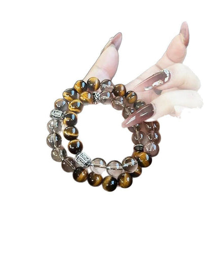 Bracelet Chinese Tiger's-Eye Metal Style Chain FashionChic