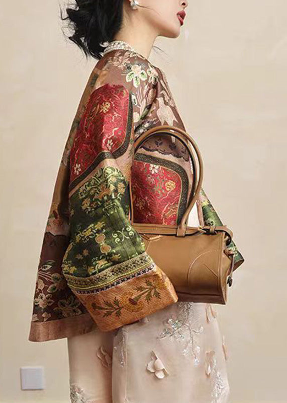 Chinese Style O-Neck Print Coats Spring TY016