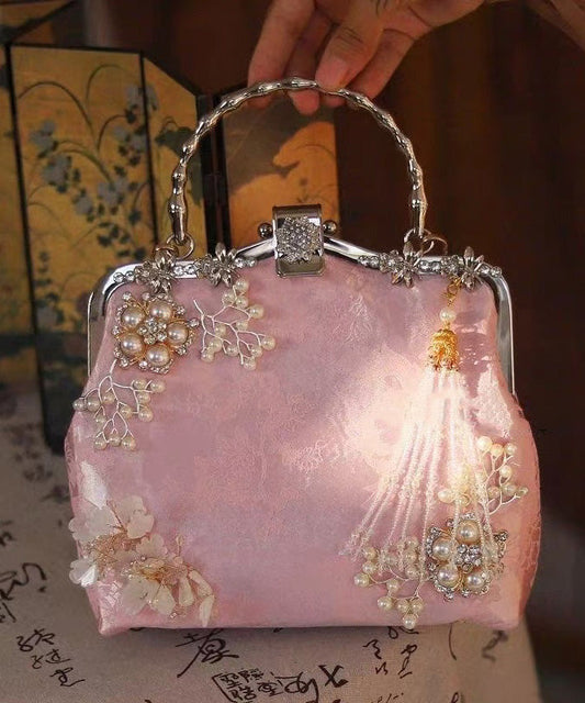 Bag Style Tote Nail Chinese Zircon Bead Pink FashionChic