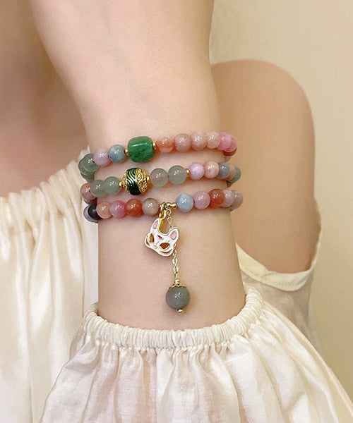 Beading Rainbow Sterling Style Layered Chinese Silver Overgild FashionChic