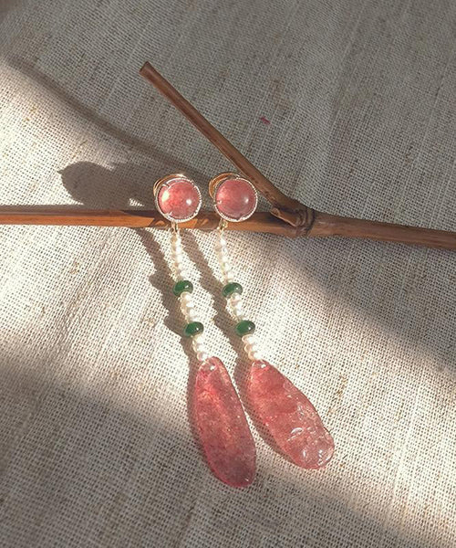 Water Style Drop Alloy Chinese Crystal Red Resin Watermelon FashionChic