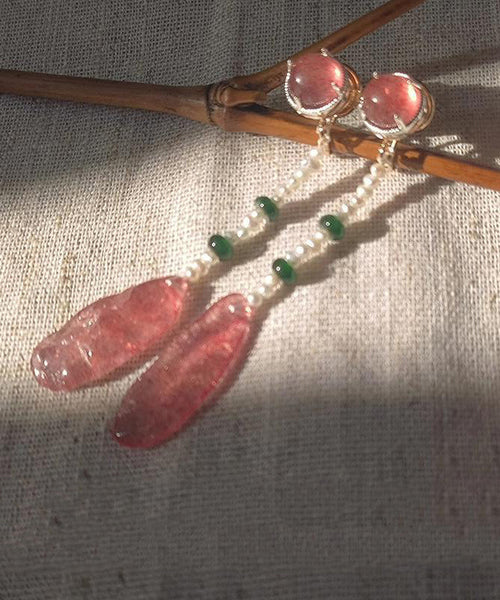 Water Style Drop Alloy Chinese Crystal Red Resin Watermelon FashionChic