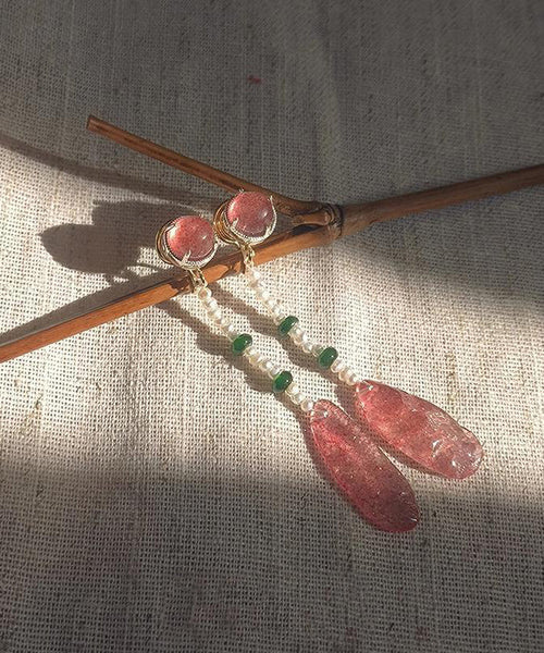 Water Style Drop Alloy Chinese Crystal Red Resin Watermelon FashionChic