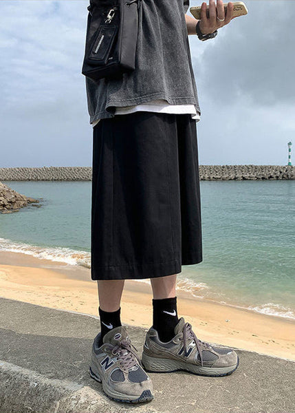 Classy Apricot Pockets Patchwork Mens Pants Summer YT009 Men-Silk-MENCP240721