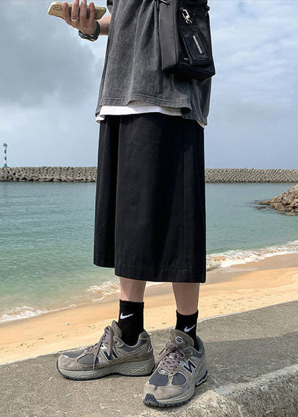 Classy Apricot Pockets Patchwork Mens Pants Summer YT009 Men-Silk-MENCP240721