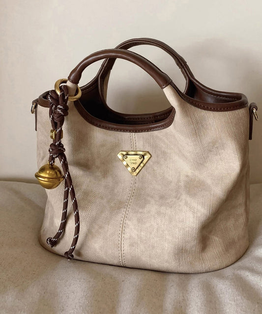 Faux Durable Tote Solid Colorblock Handbag Leather Classy FashionChic