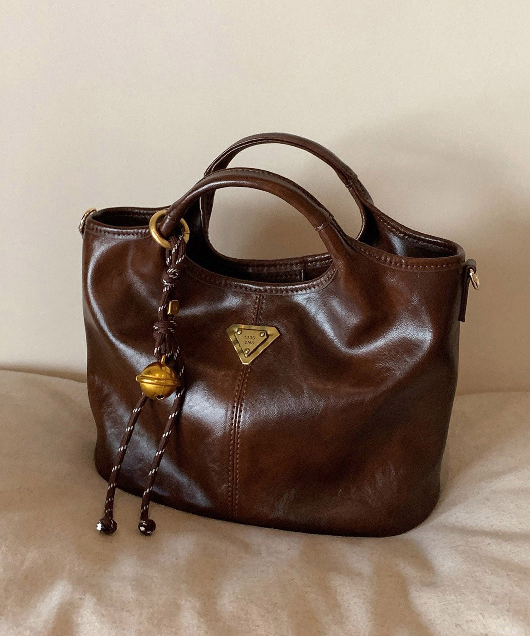 Faux Durable Tote Solid Colorblock Handbag Leather Classy FashionChic
