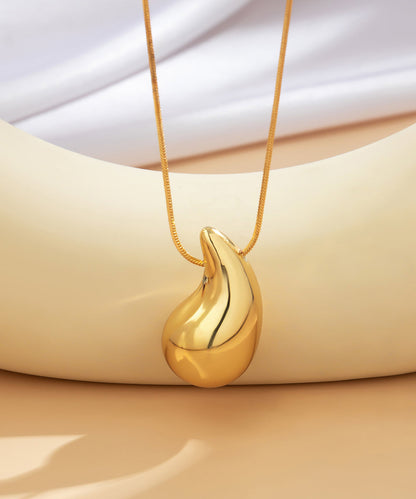 Classy Gold Sterling Silver Overgild Pendant Necklace QU022 JEW-NLC241007