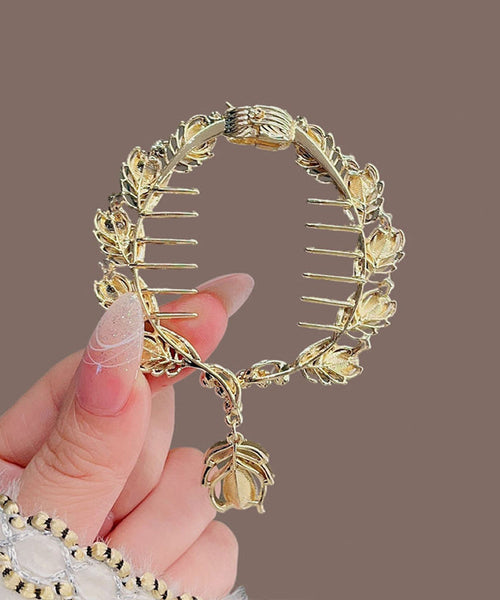 Green Classy Pearl Zircon Hairpin Alloy Crystal Tassel FashionChic