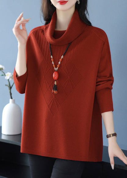 Classy Green Hign Neck Thick Woolen Sweaters Winter RL030 ABC