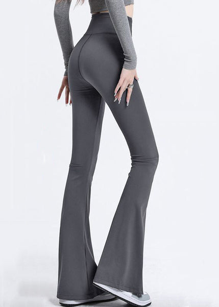 Leggings de sport roses chics taille haute en nylon, motif requin TD023