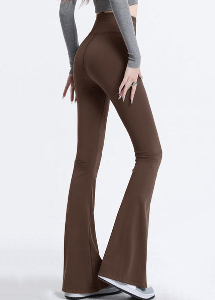 Leggings de sport roses chics taille haute en nylon, motif requin TD023