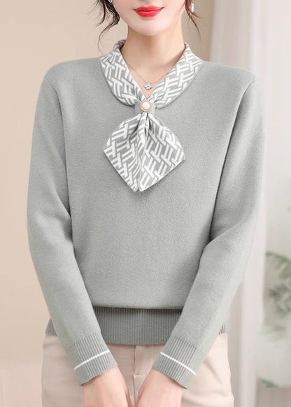 Classy Red Bow Thick Warm Fleece Knit Sweaters Spring TQ008 ABC