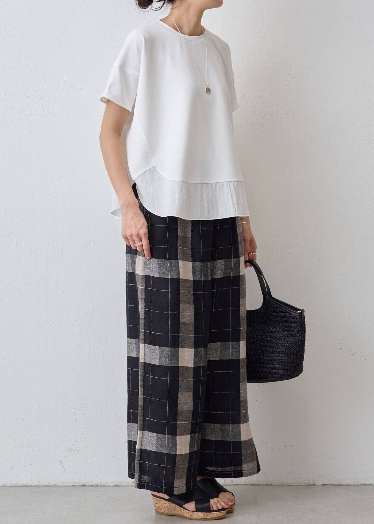 Summer Patchwork Oversized White Cotton Tank Classy FashionChic