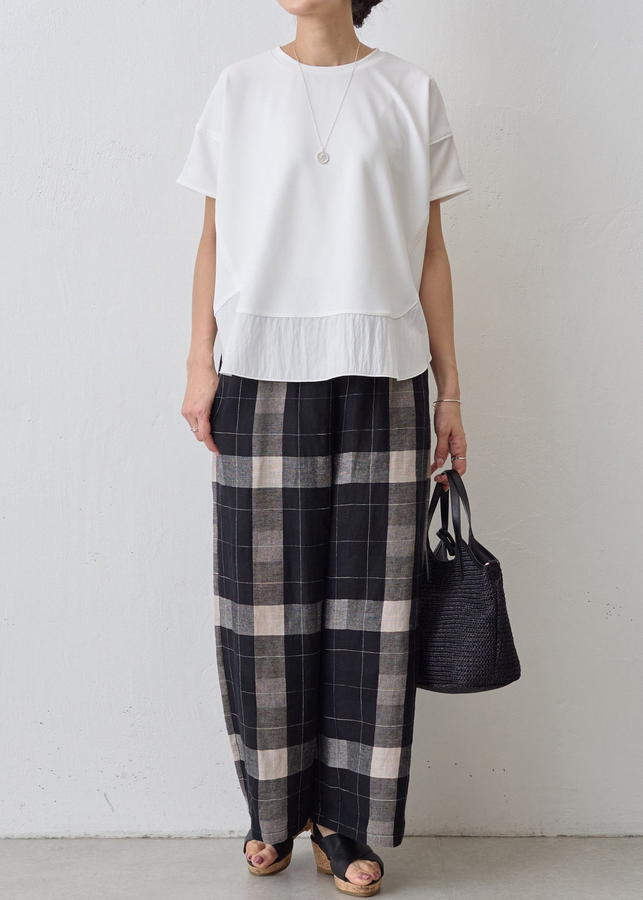 Summer Patchwork Oversized White Cotton Tank Classy FashionChic