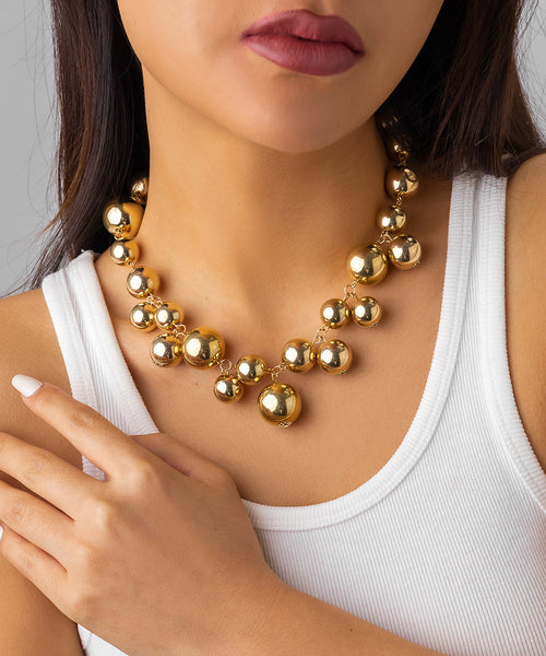 Classy White Stainless Steel Pearl Pendant Necklace YR005 ABC