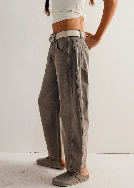Original Denim Crop Waist Design Summer Pants High Coffee FashionChic