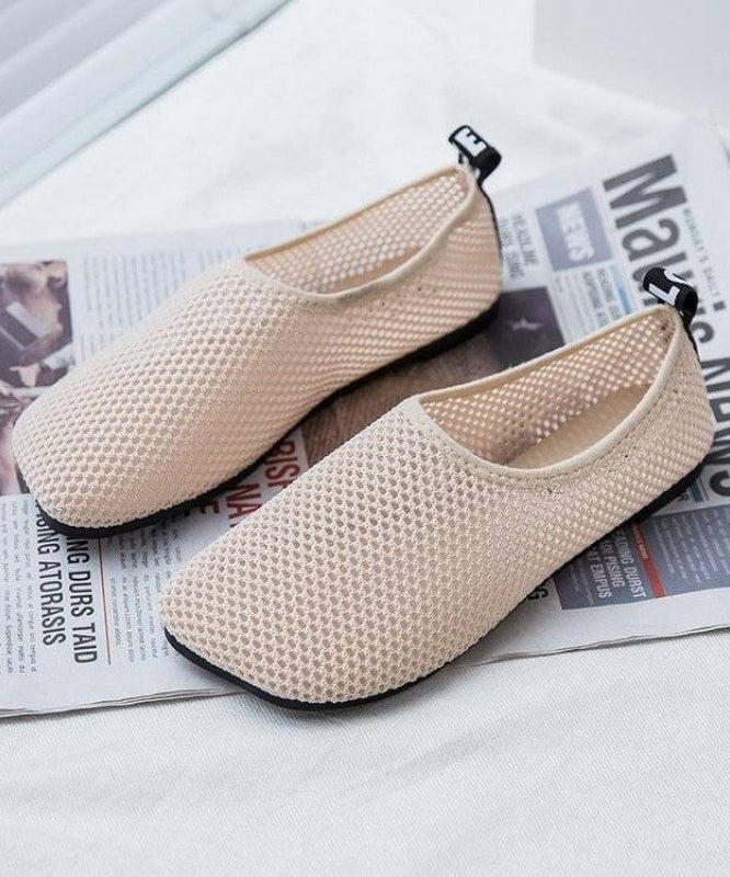 Flat Comfortable Black Shoes Breathable Mesh FashionChic