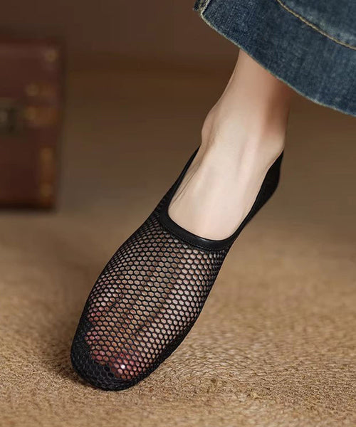 Hiking Comfortable Out Sandals Sheepskin Hollow Beige FashionChic