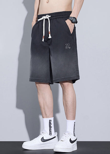 Cool Blue Gradient Color Pockets Denim Men Shorts Summer YL015 ABC