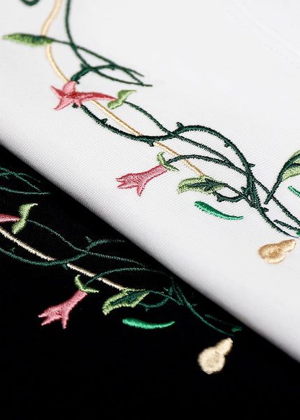 Men Embroideried Shirts Cotton Summer Cool Best White T For FashionChic