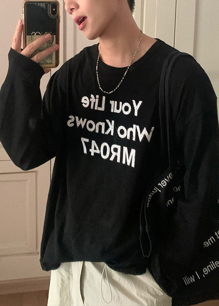 Cool Yellow O Neck Graphic Cotton Men T Shirt Fall WJ002 MENT241119