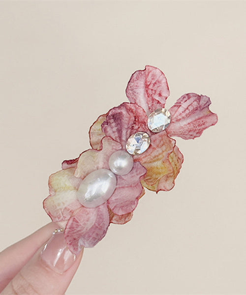 Alloy Pearl Floral Blue Hairpin Zircon Cute FashionChic