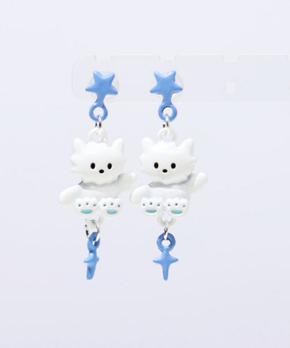 Earrings Cute Drip Alloy Cat Glaze Drop Colorblock FashionChic