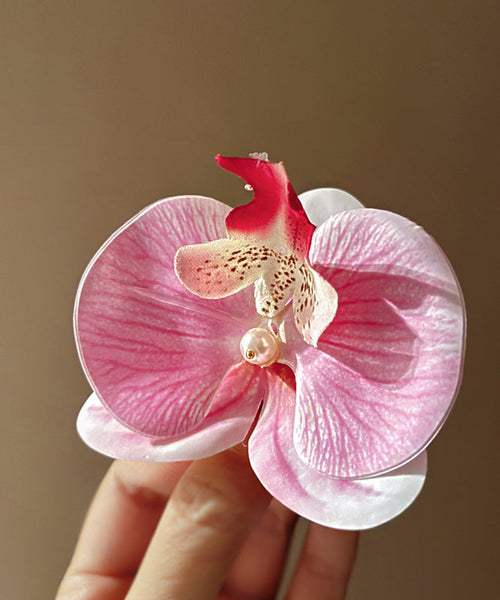Cute Pink Alloy Pearl Floral Hairpin AB1065 Genistyle Shop