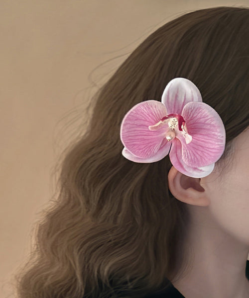 Cute Pink Alloy Pearl Floral Hairpin AB1065 Genistyle Shop