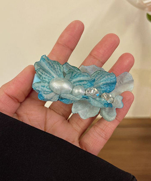 Pink Alloy Floral Cute Cloth Zircon Acrylic Hairpin FashionChic