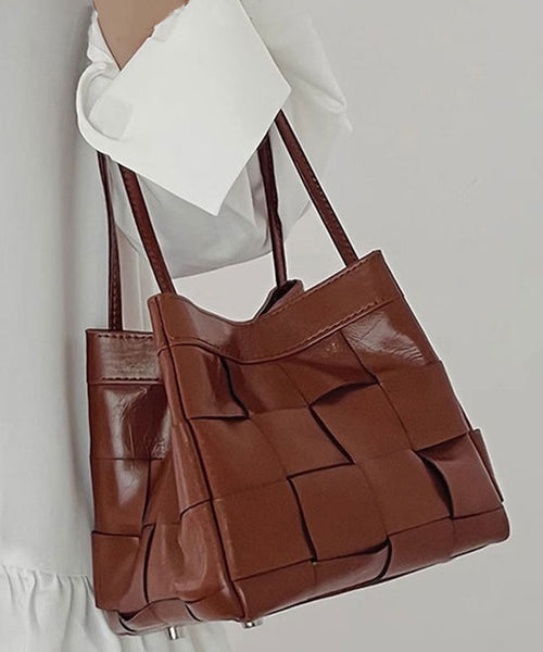 Cute Pink Faux Leather Braid Satchel Handbag UU1072 Bag-BGS240527