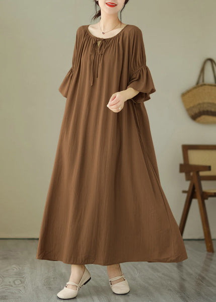 Cute Pink Tie Waist Vacation Maxi Dresses Summer GH1067 Ada Fashion