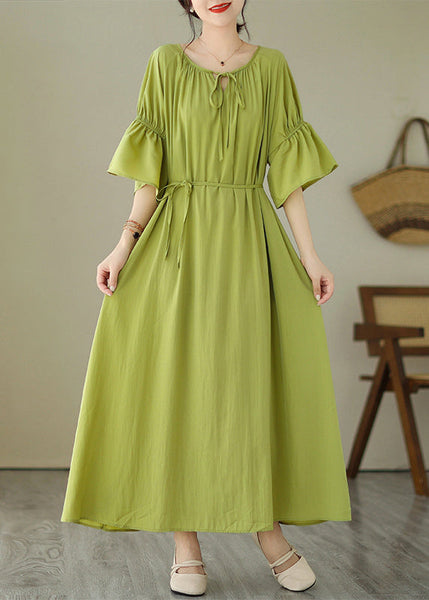 Cute Pink Tie Waist Vacation Maxi Dresses Summer GH1067 Ada Fashion