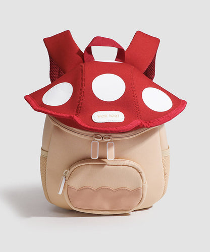 Cute Red Patchwork Mushroom Backpack Bag Children IU003 Bag-BGS240803