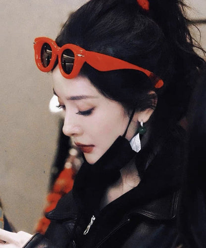 Cute Red Sunshade and UV Protection Round Sunglasses XS1053 Ada Fashion