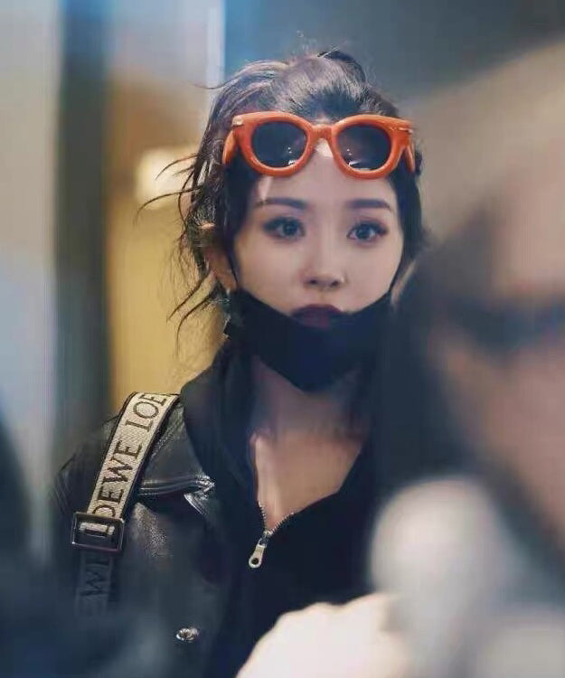 Cute Red Sunshade and UV Protection Round Sunglasses XS1053 Ada Fashion