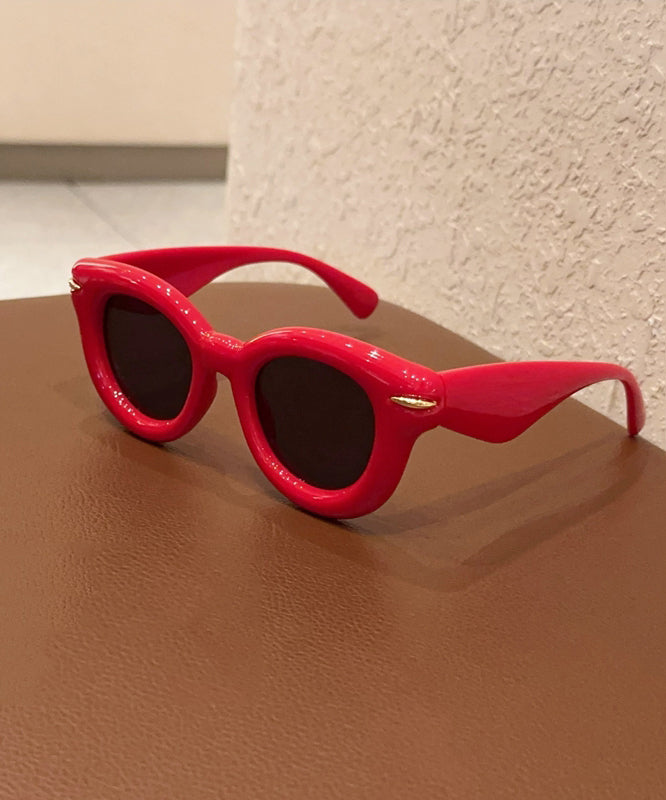 Cute Red Sunshade and UV Protection Round Sunglasses XS1053 Ada Fashion