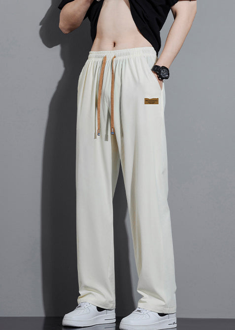 Oversized Cotton Spring Cute Trousers Mens Pants White FashionChic