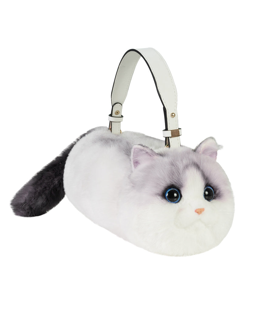 Yellow Cat Fuzzy Creative Cute Bag Shoulder Fur FashionChic