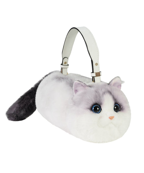 Yellow Cat Fuzzy Creative Cute Bag Shoulder Fur FashionChic