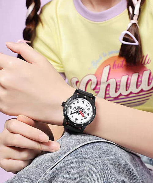 Pink DIY Quartz Watches Silicone Rubber Movement FashionChic