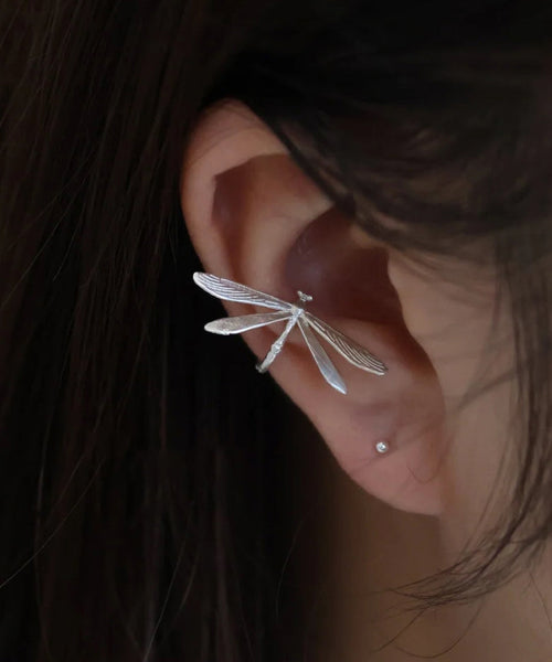 Earrings Stud Dragonfly Sterling Silk DIY Silver FashionChic