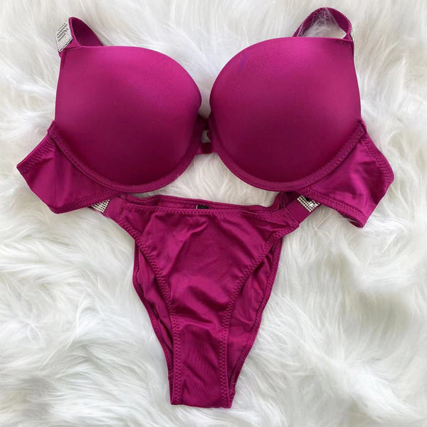 Women's Glisten Push-up Bra Set