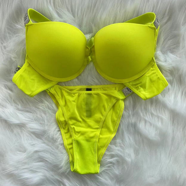 Women's Glisten Push-up Bra Set