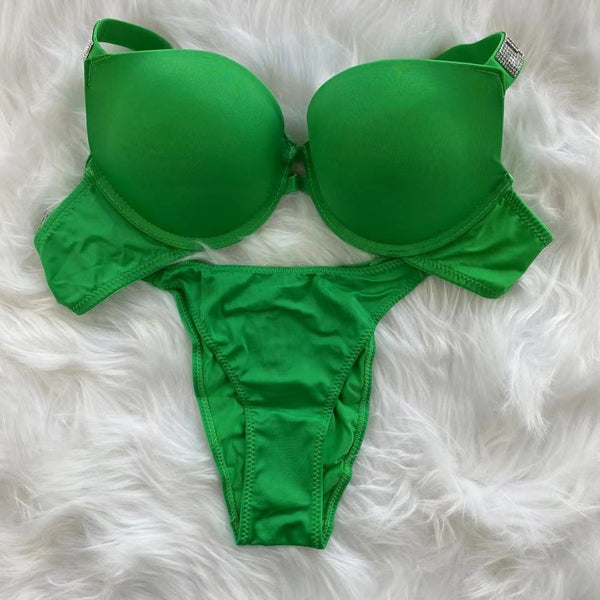 Women's Glisten Push-up Bra Set