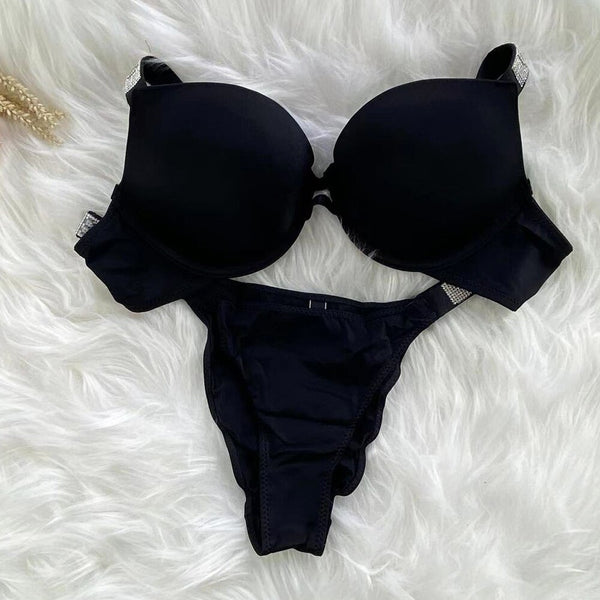 Women's Glisten Push-up Bra Set