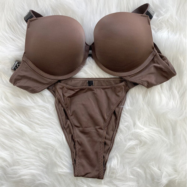Women's Glisten Push-up Bra Set