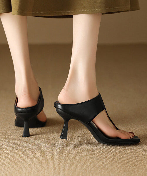 Elegant Fashion Green High Heel Flip Flops Faux Leather XC1003 Ada Fashion