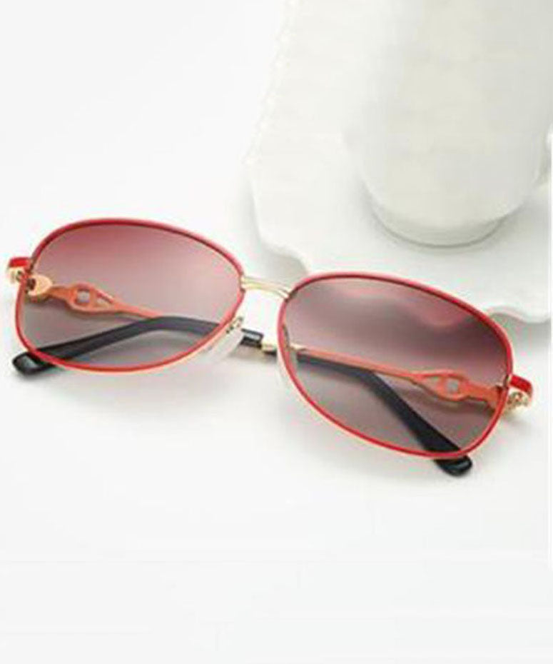 Elegant Red Anti UV Polarized Small Face Sunglasses XS1060 Ada Fashion